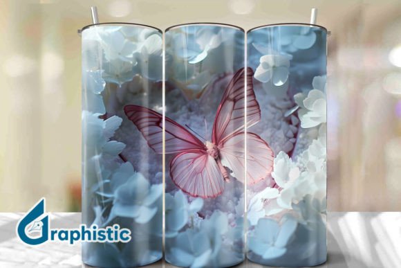Butterfly Break Through Tumbler Wrap 34 Graphics & Backgrounds